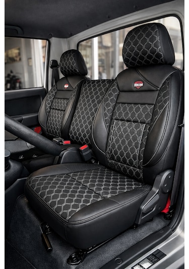 Kia Bongo Koltuk Kılıfı 2+1 Jakar Kumaşlı Ortopedik Renk-Füme Siyah