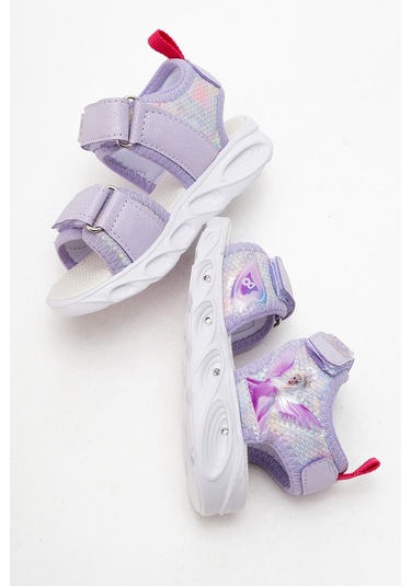 Mnpc Kız Çocuk Lila Işıklı Anatomik Hafif Günlük Sandalet 25y2s1006362 LILA
