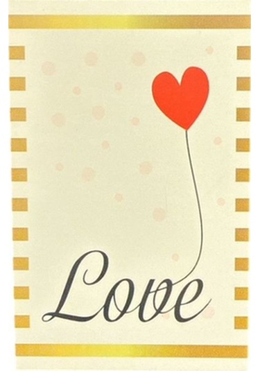 14 Şubat Temalı Kart 5x8 Cm 25'li