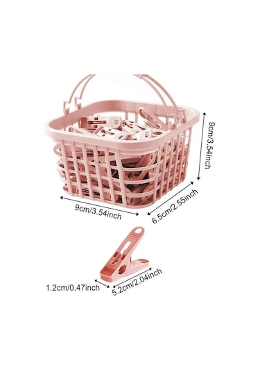 Mavi-giysi Mandalları Çamaşırlar İçin 30pcs Rüzgar Geçirmez Ev Çamaşır Pimleri Sepetli Klipler Çamaşır İpi Mandalları İç Giyim Sutyen Şapka Çantaları