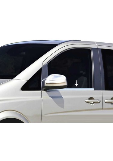 Mercedes Vito W639 Krom Cam Çıtası 2 Prç P.çelik 2003-2014 Arası