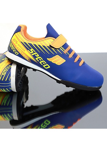 Kidessa 1753-1368 Bantlı Çocuk Halı Saha Futbol Ayakkabısı Sax Mavi Saks