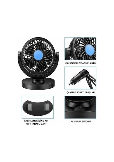 Araç Içi Soğutucu Vantilatör Çakmaklık Girişli Soğutucu Fan (500041304)