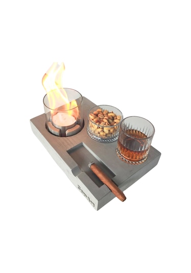 Elza Biyoetanol Masaüstü Şömine - 1 Lt Copart Yakıt Hediye