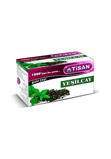 Tisan Yeşil Süzen Poşet Çay 20 x 2.5 G