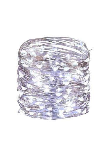 Soulader Dekoratif Bakır Görünümlü Dize Led Işıklar Sıcak Beyaz Işık İç Mekan Aydınlatma Parti Ev Dekorasyonu Beyaz