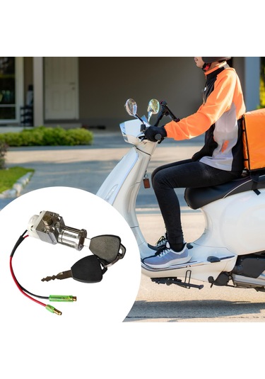 Homyl Akü Silindir Kilidi Motosiklet Aksesuarları Kontak Gosterildigi Gibi