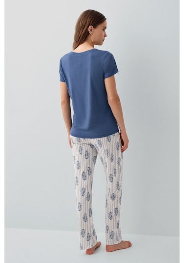 Pierre Cardin Kadın Lacivert Pijama Takım Pc9213-s-v1 Lacivert