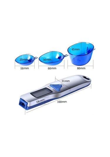 Xindoker Dijital Mutfak Kaşık Terazi, 500g/0.1g Lcd Ekran, 3 Ayrıntılabilir Ölçü Kaşığı, Katı-sıvı Ağırlık Ölçer, Kahve-pastane Malzemeleri İçin Gram/oz/gn-ct Diğer