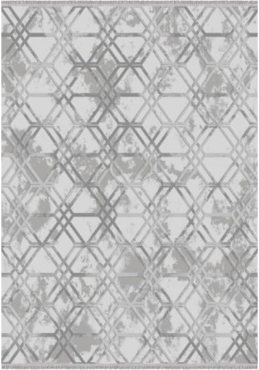 Ipek Halı Gaspara 14683 Gri Saçaklı 200x300