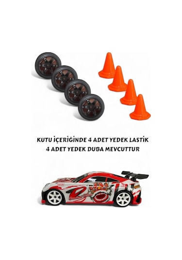 Uzaktan Kumandalı Şarzlı Dirift Araba 33657 Kırmızı