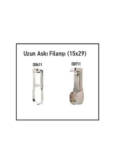 Boru Askı Flanş No:11 Yuvarlak Mini Flanş 4 Adet