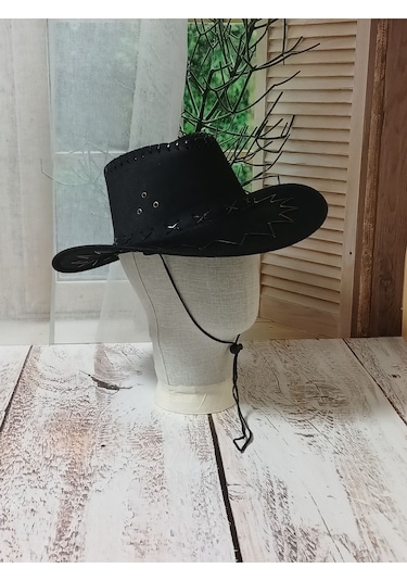 İşnar Moda Aydmr Aksesuar Kovboy Şapka Siyah