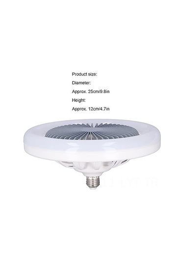Youtek Akıllı Tavan Fanı Lambası - 4w Sessiz Fan + 30w Led Işık, 3 Hızlı, 3000k-6000k Renk Sıcaklığı, Uzaktan Kumanda, E27/e26 Kolay Kurulum