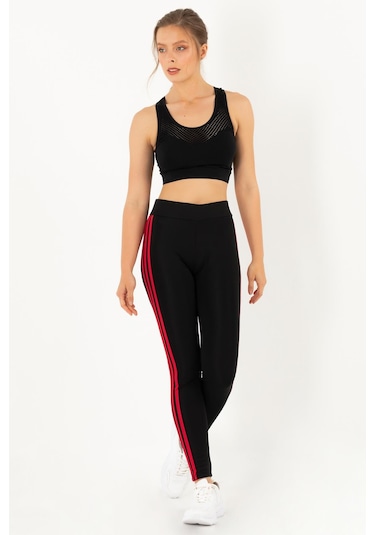 Doremi Active Sportive Üç Çizgili Tayt-875 001