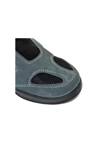 Napron 509667 As-9000 S1 Çelik Burunlu Süet İş Ayakkabısı - 44 Gri - Siyah