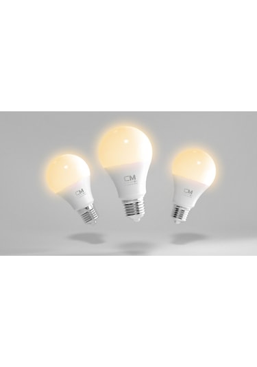 9w E27 Duy 3200k Sarı Işık Led Ampul, Enerji Tasarruflu Ev Aydınlatması