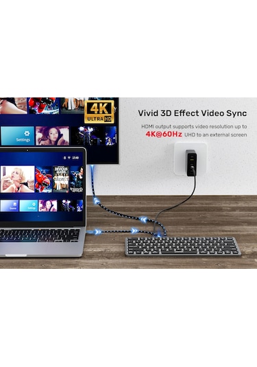 Unitek 9 Giriş Usb-c Hub Klavye D1092a Ckckunı0001