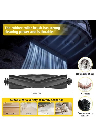 Hombey Yivy 28 Parça Tamir Seti - Dreame X30 Ultra/mova E30 Ultra/l10s Pro Ultra Heat/l10s Ultra Gen 2 İçin - 1 Adet Beyaz Küçük Fırça