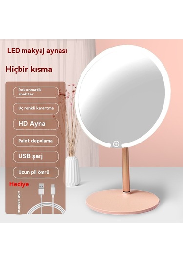 Aurora Masaüstü Lamba Akıllımak Yaj Aynası Pembe