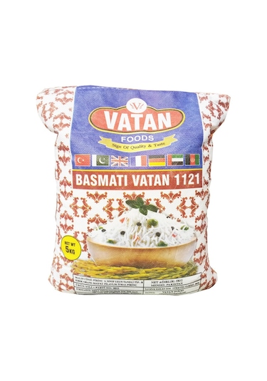 Yelpaze Vatan Ekstra Uzun Taneli Basmati Pirinci 5 KG