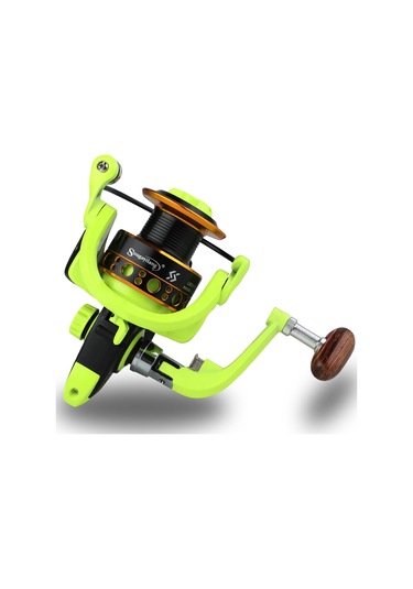 Balıkçılık Reel 12bb 5.0:1 Dişli Oranı Ahşap Saplı Açık Spor Balıkçılık Tekerlek Sazan Tatlısu İçin Yw1000