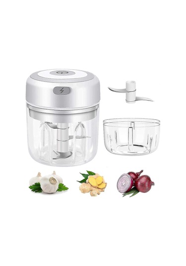Elektrikli Mini Sarımsak Doğrayıcı Taşınabilir Sarımsak Presi Mut Çok Renkli