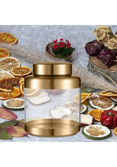 Suntek Hava Geçirmez Saklama Kavanozu Kapaklı Mühürlü Altın