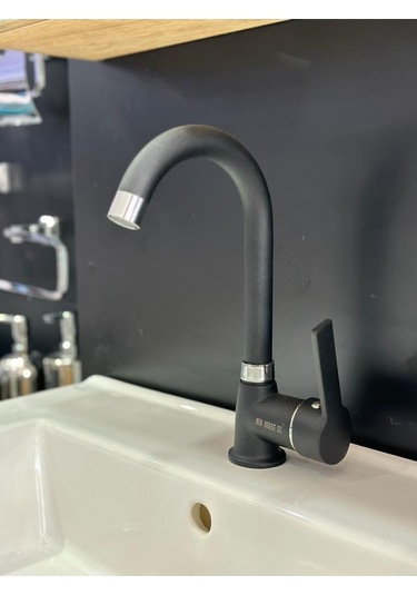 Nefa Yapı Lavabo Bataryası Mat Siyah Siyah