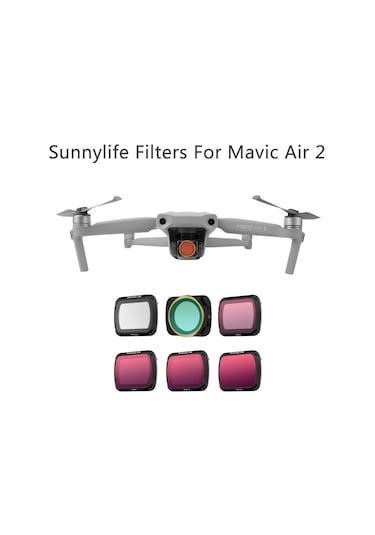 Dji Mavic Air 2 Lens Filtre Seti Mcuv Cpl Nd4 Nd8 Nd16 Nd32