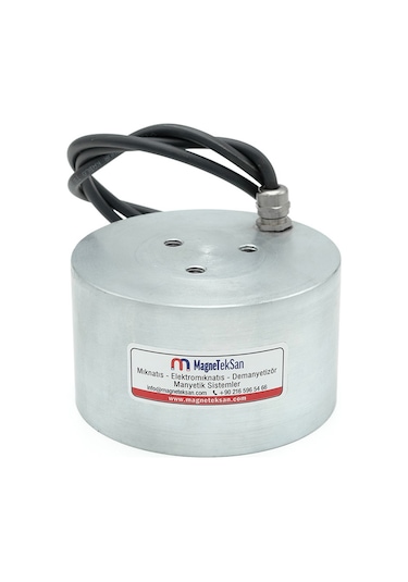 Ø130x80 Mm Üst Rakorlu Dişi Bağlantılı Elektromıknatıs