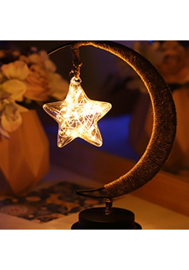 Kosona Mor Yıldız Şekilli Usb Led Küçük Gece Lambası - Demir Sac Ve İp Tutuculu, Uzaktan Kumandalı, Enerji Tasarruflu, Odalar İçin Dekoratif Hediyelik Alet Diğer