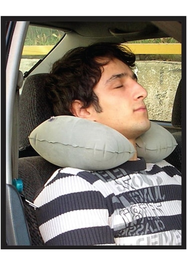 Replax Seyahat Boyun Yastığı Şişirilebilir Gri