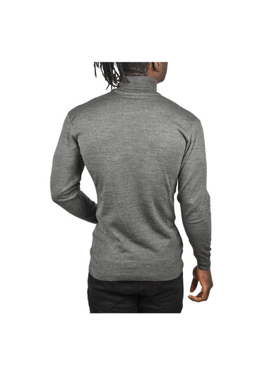 Deepsea Erkek Antrasit Slim Fit Baklava Desenli Tam Balıkçı Yaka Boğazlı Triko Balıkçı Yaka Kazak 2505507 Antrasit