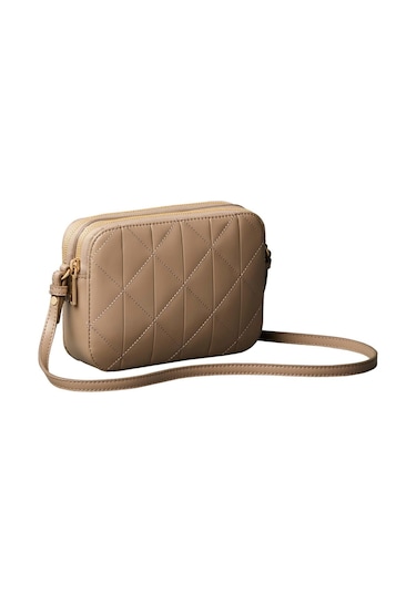 Quılted Camera Bag Desert Taupe