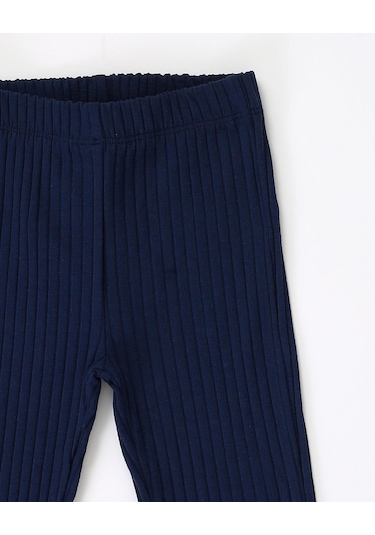 Luess İspanyol Paça Kaşkorse Kız Çocuk Tayt Lacivert