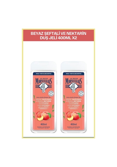 Le Petit Marseillais Şeftali Duş Jeli 2 x 400 ML