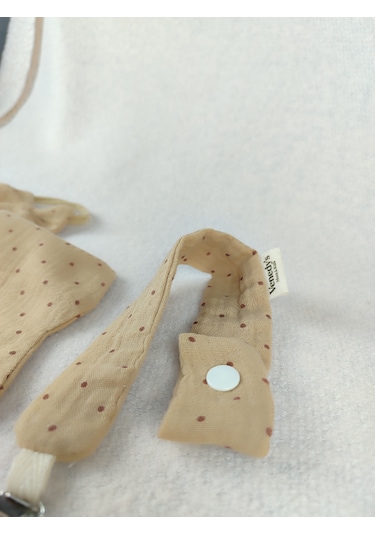 Venedy's Sand Dot Mama Önlüğü Seti Açık Kahverengi