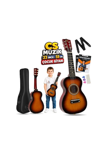 Fourtune Loki T-80SB 6 Telli Sunburst Çocuk Gitarı Gerçek Ağaç