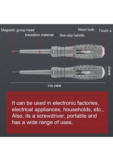 Yifomall Çok Amaçlı Elektrik Test Kalemi Ve Tornavida Seti - Sarı Uçlu, Taşınabilir, Yüksek Hassasiyetli