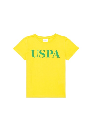 Çocuk Basic Bisiklet Yaka Tişört SARI