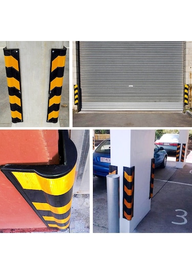 Otopark Kolon Köşe Koruyucu İmalatı Oval Kauçuk Köşe Koruyucu 2 Adet