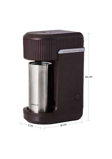 Karaca Mono Personal Filtre Kahve Makinesi + İnox Kişisel Termos