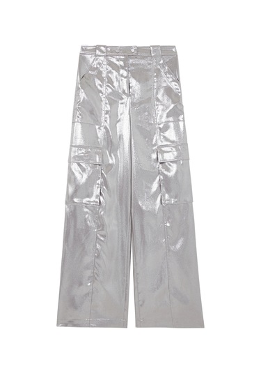 Simkhai Geniş Paça Kargo Pantolon Silver