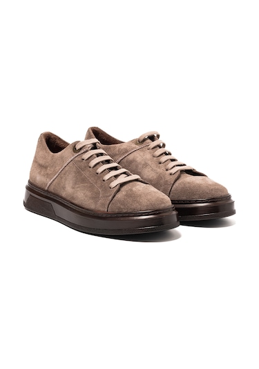 Vizon Süet Sneaker Erkek Ka-c26401 John May Munıh Shoe