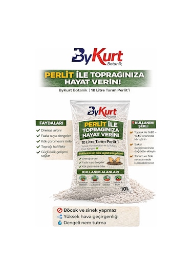 Tarım Perliti Çiçek Toprağı Karışımı 10 Litre Toprak Perliti 10 L