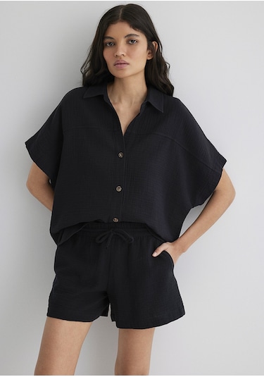 Mavi Bayan Gömlek 1210758-900 Siyah Siyah