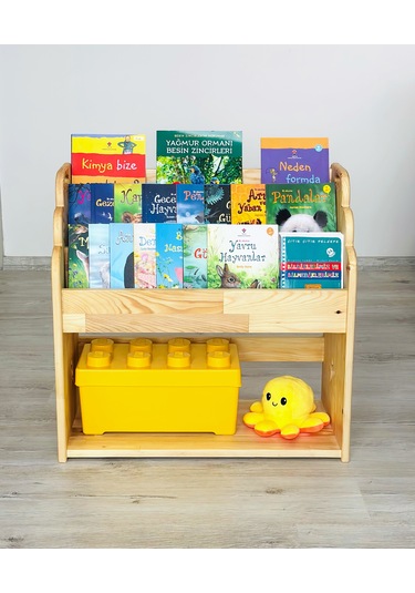 Masif Ahşap Çocuk Odası Kitaplığı Masif Ahşap Çocuk Odası Kitaplığı