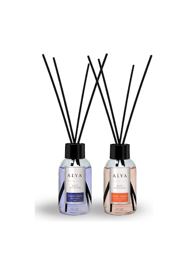 Alya Bambu Çubuklu Oda Kokusu Tropic Breeze ve Violet Bomb 2 x 100 ML