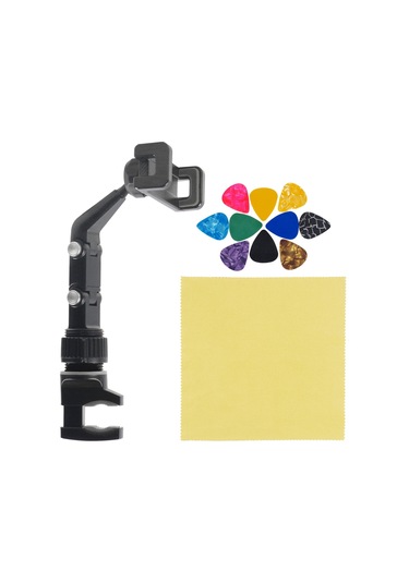 Hallow-gitar Kafası İçin Telefon Tutacağı Mikrofon Standı I8612b-gy